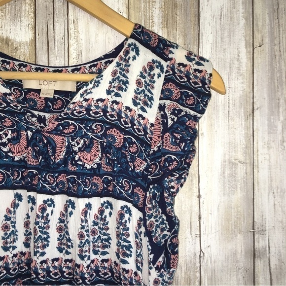 Loft Mixed Print Blouse - Picture 2 of 4